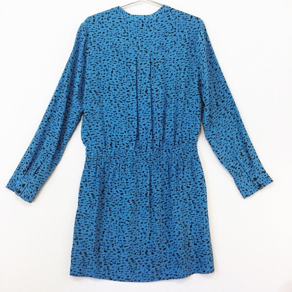 NWOT Robert Rodriguez Printed Silk Drawstring Dress - Picture 3 of 7